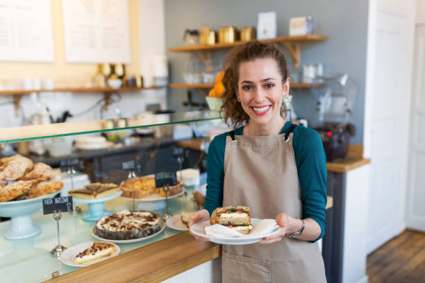 istock Waitress ready to serve food in cafe 1141441643