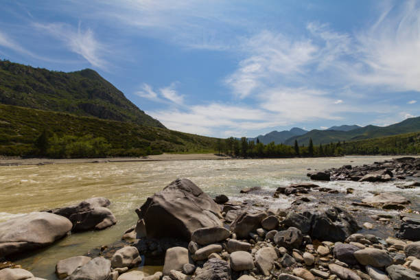 istock Rapid current of the Chuya Rive 1141441781