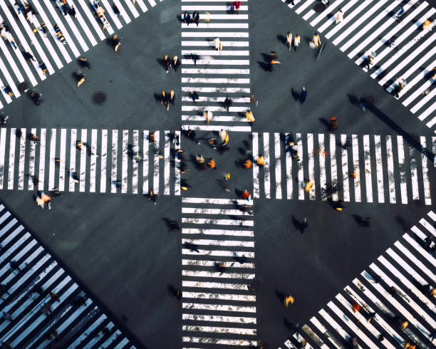 istock Crosswalks  in Ginza, Tokyo-Japan 1141443883