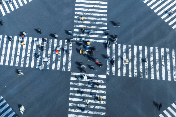 istock Crosswalks  in Ginza, Tokyo-Japan 1141443888