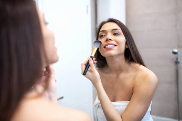 istock Applying gentle touches with a makeup brush 1141445277