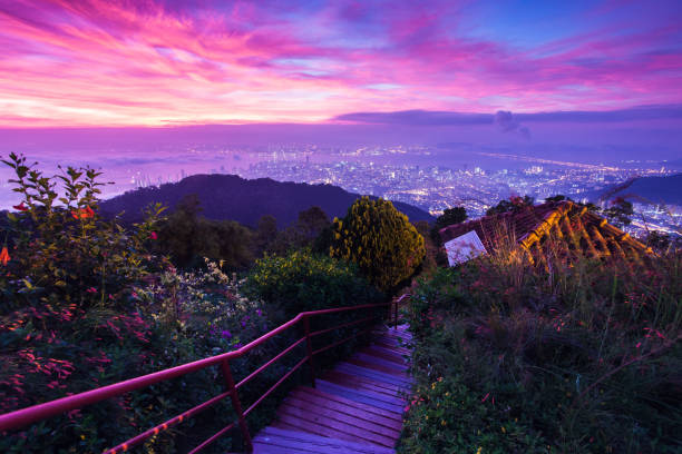 istock George Town City view from Penang Hill during dawn 1141447967