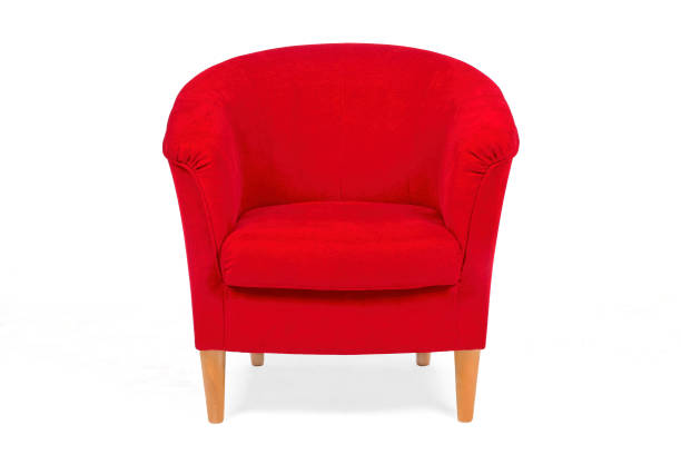 istock Red velvet classical armchair. 1141451763