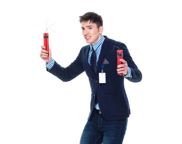 istock Attractive businessman has TNT 1141453482