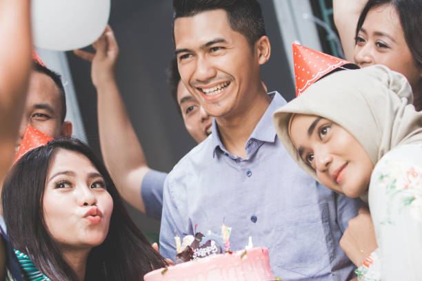 istock birthday celebration with friends selfie 1141454811
