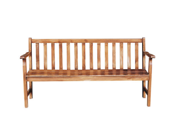 istock Empty old wooden chair vintage on white background with clipping path. 1141459186