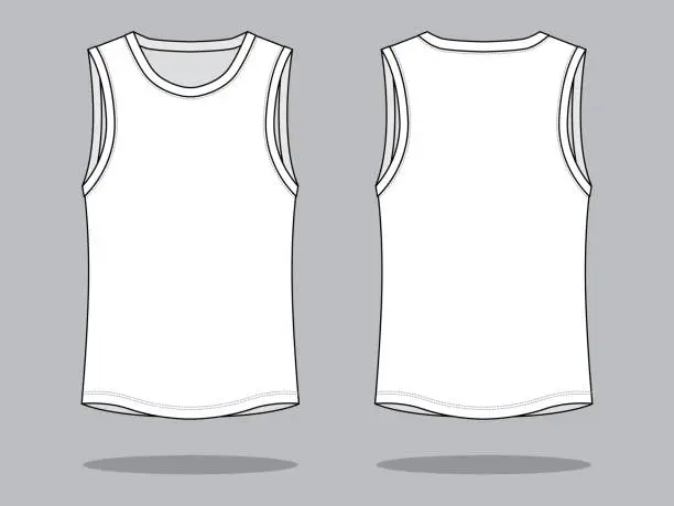 Vector illustration of Tank Top Design Vector