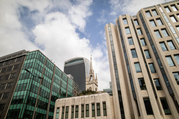 istock Modern buildings in London 1141460358
