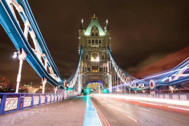 istock On the Tower bridge in London at night 1141460840
