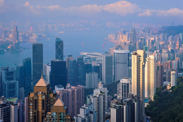 istock Hong Kong skyscrapers skyline cityscape view 1141462648