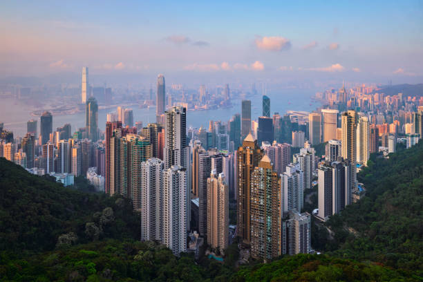 istock Hong Kong skyscrapers skyline cityscape view 1141462649
