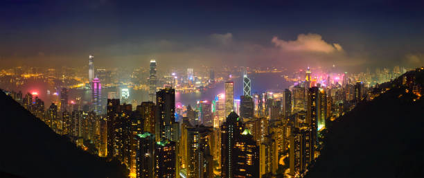 istock Hong Kong skyscrapers skyline cityscape view 1141462656