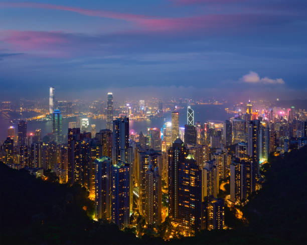 istock Hong Kong skyscrapers skyline cityscape view 1141462662