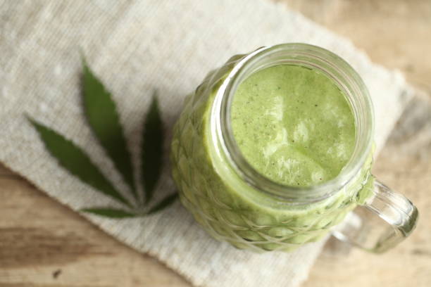 istock fresh cannabis smoothie green cream color 1141464646