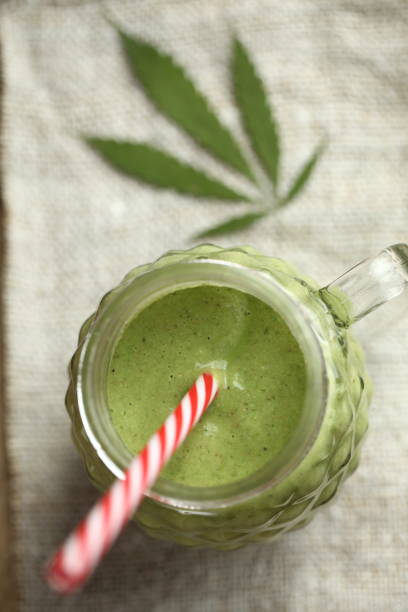 istock fresh cannabis smoothie green cream color 1141464659