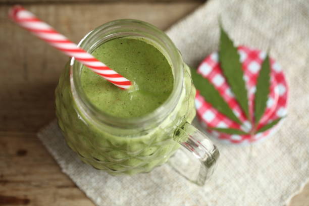 istock fresh cannabis smoothie green cream color 1141464662