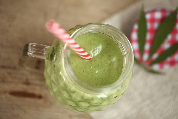 istock fresh cannabis smoothie green cream color 1141464687