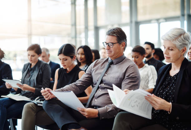 istock Getting their fill of business updates 1141465442