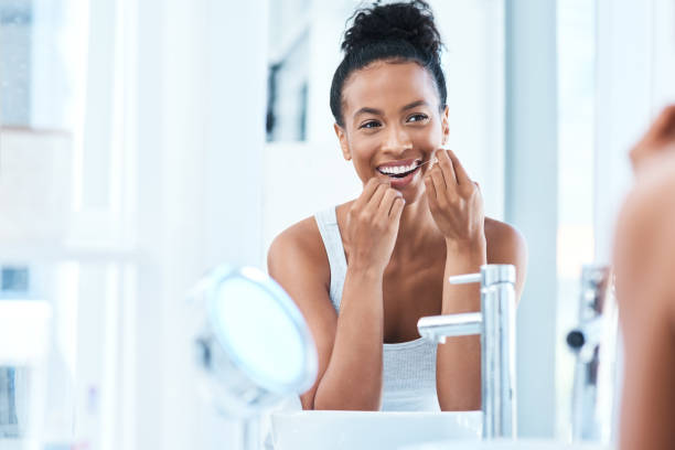 istock Flossing and brushing goes hand in hand 1141472044