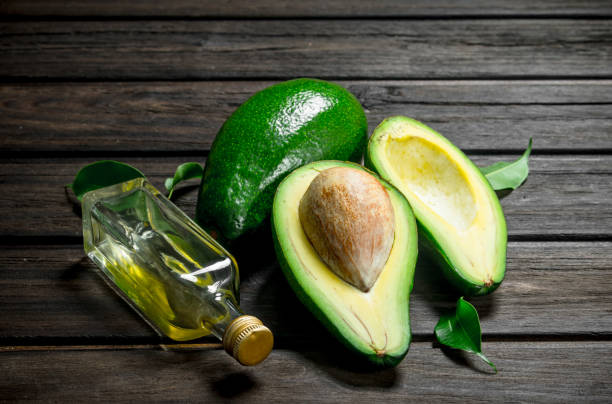 istock Avocado and avocado oil. 1141480285