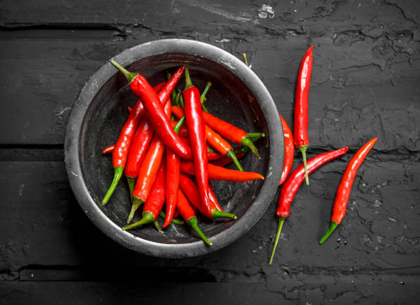 istock Red hot pepper in bowl. 1141482030