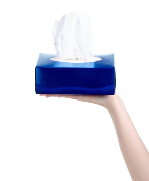 istock Box hygiene napkins in hand 1141482243
