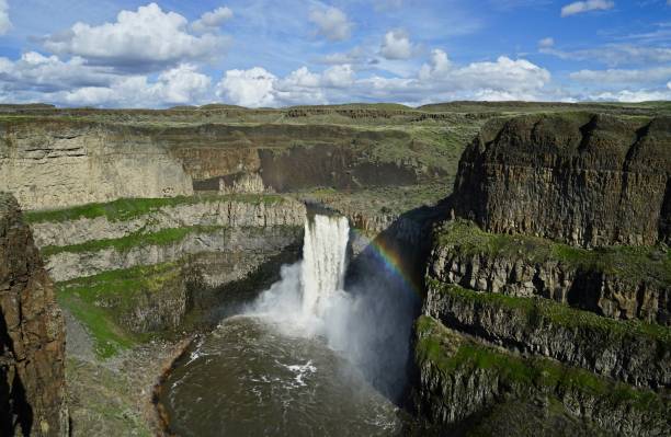 Southeast Washington's Palouse River Canyon.Palouse Falls State Park In April.