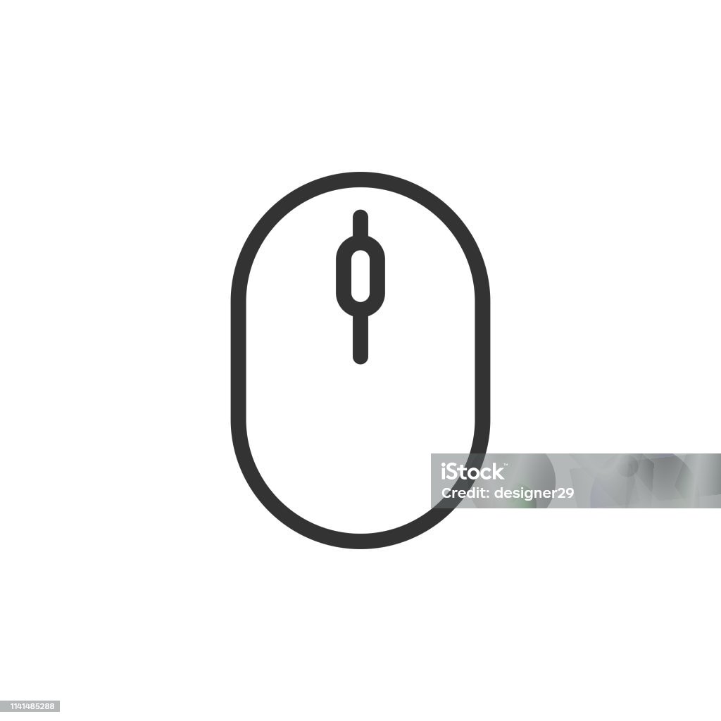 Mouse Icon. Vector Illustration EPS10 File. Computer Mouse stock vector