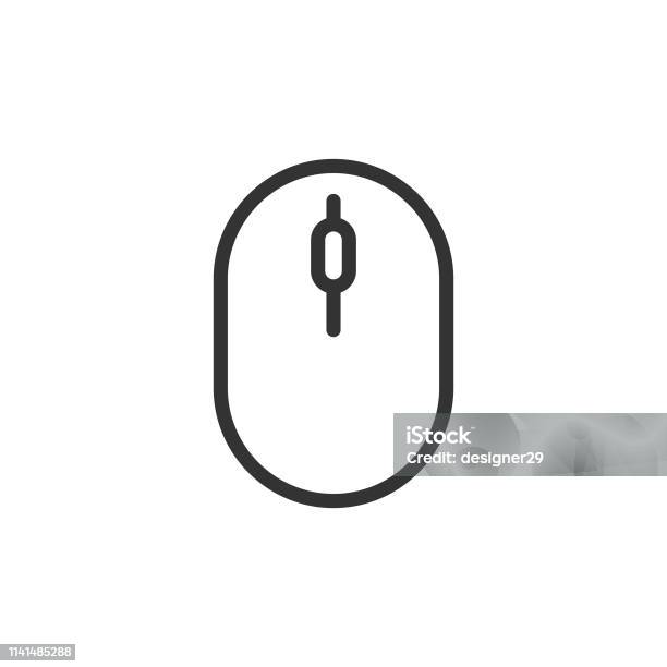 Mouse Icon Stock Illustration - Download Image Now - Computer Mouse, Above, Arrow Symbol