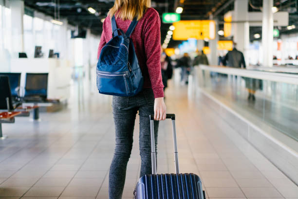 istock Airport female passenger 1141486028