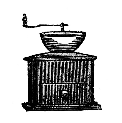 Antique illustration of grinder