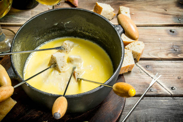 istock Delicious fondue cheese. 1141486337