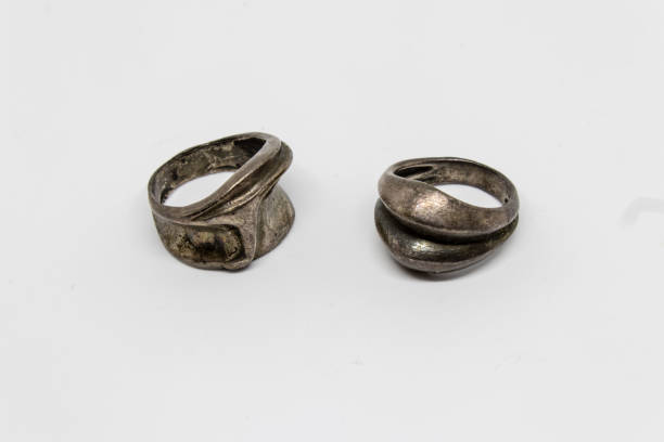 istock antique strange shaped silver rings 1141486664