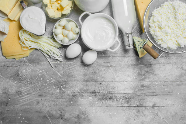 istock Different types of dairy products. 1141493141