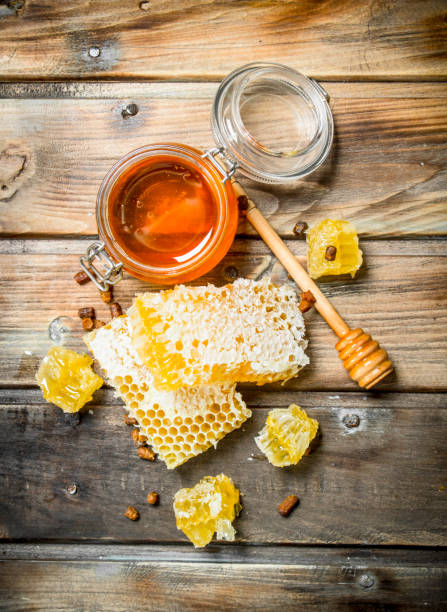istock Natural honey in honeycombs. 1141494202