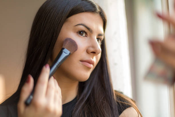 istock Blush brings out the best in her cheekbones 1141495255