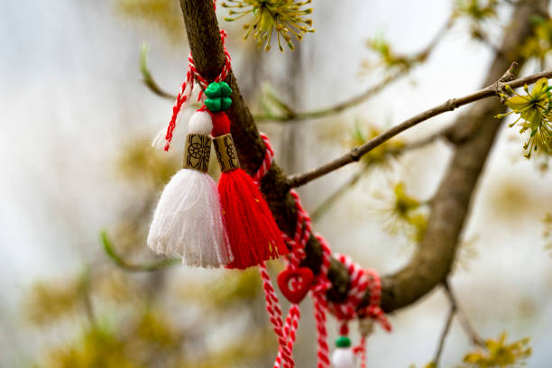 istock Martenitza hanged on a dogwood 1141495327