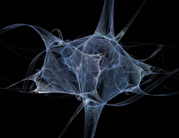 istock image of one Digital Fractal on Black Color 1141496210