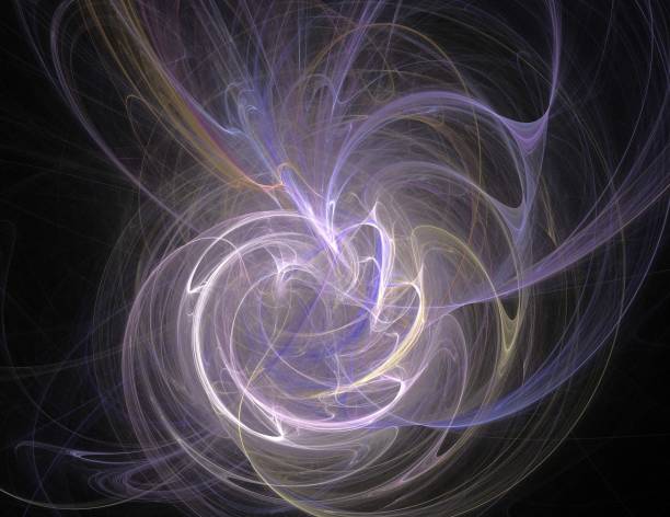 istock image of one Digital Fractal on Black Color 1141496678