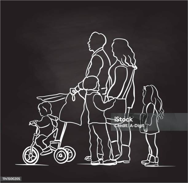 Precious Times Chalk Stock Illustration - Download Image Now - Art, Art And Craft, Baby - Human Age