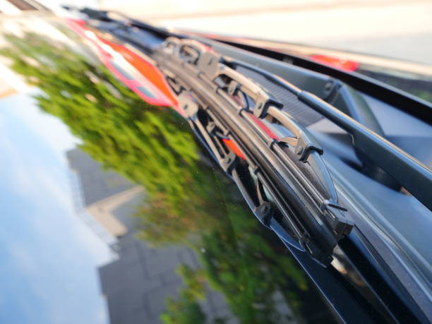 istock Car wiper of car park 1141501033