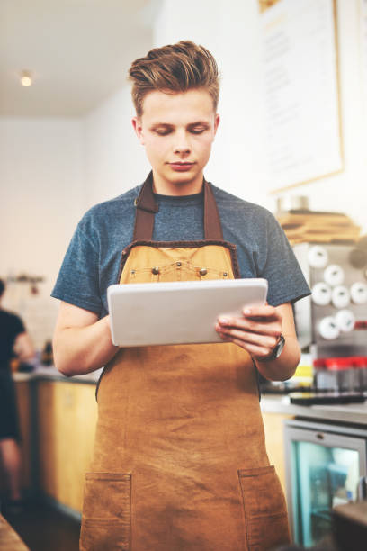 istock Now the whole online world knows about his cafe 1141501724