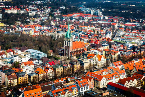 areal view of Ulm in Germany
