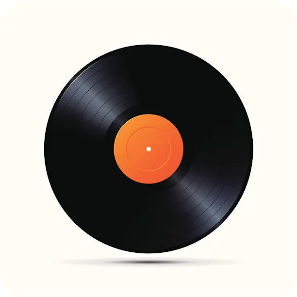 Vector illustration of Vinyl record