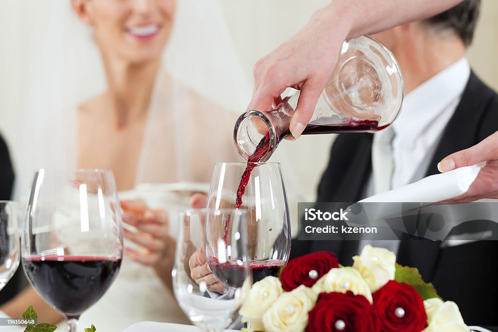 Wedding party at dinner  Adult Stock Photo
