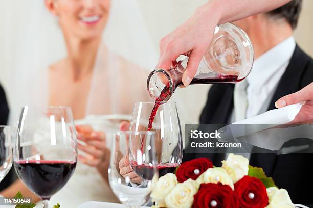 Wedding Party At Dinner Stock Photo - Download Image Now - Adult, Banquet, Best Man