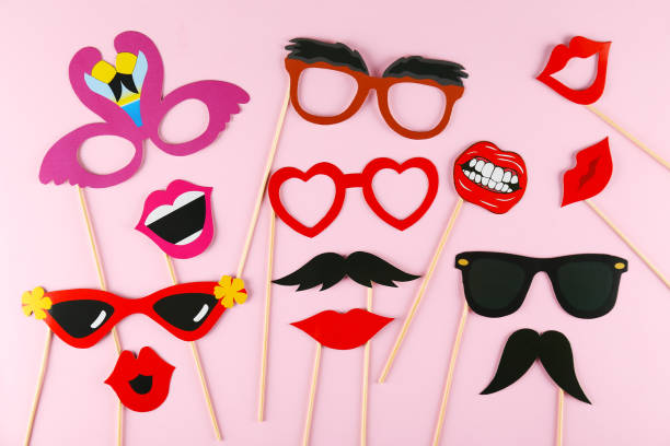 istock Birthday party kit with copy space. 1141506625
