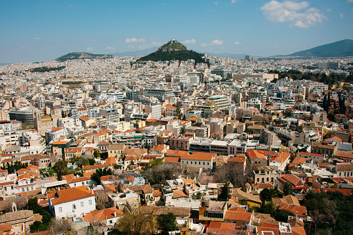 Athens, Greece, as seen from the Acropolis hill