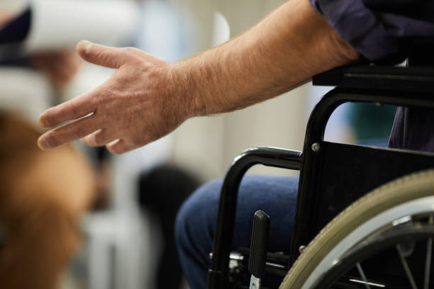 istock Disabled person in wheelchair 1141509027