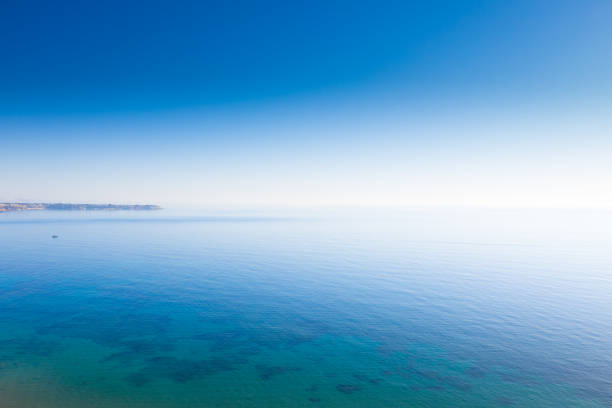 Sea, horizon, seen from air